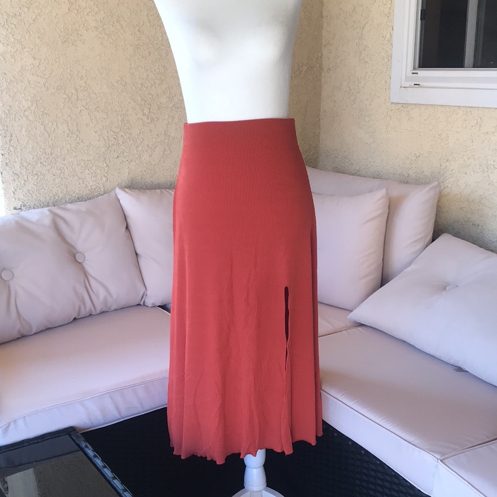 Bershka open front skirt